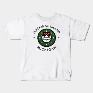 Mackinac Island, Michigan Christmas Kids T-Shirt